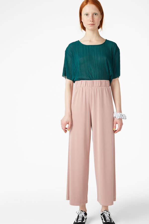 Pantalon rose pastel Monki