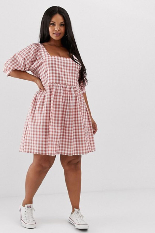 Robe à carreaux ASOS