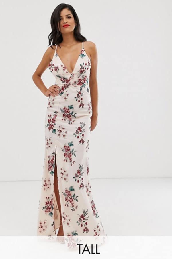 Tenue de mariage : Robe longue décolletée ASOS