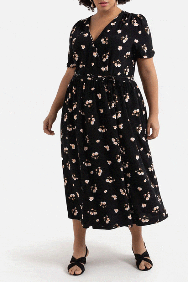 Robe portefeuille pour femme grande taille