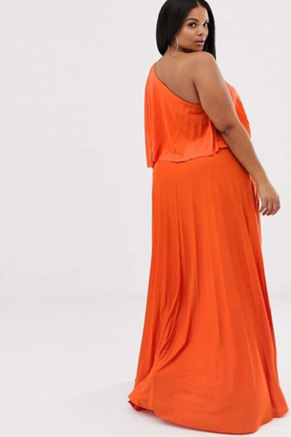 Tenue de mariage : Robe grande taille orange ASOS